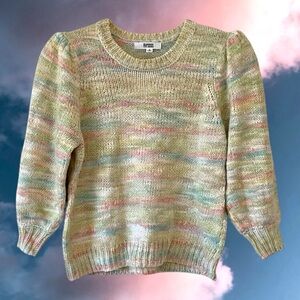BB Dakota Pastel Multicolor Crewneck Sweater